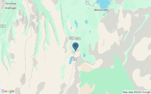 Kaart met locatie De Aldeyjarfoss